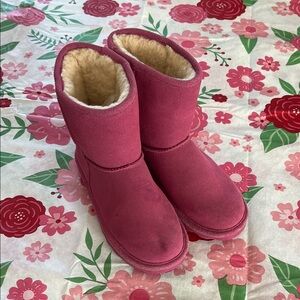 BearPaw Pink Kids Boots